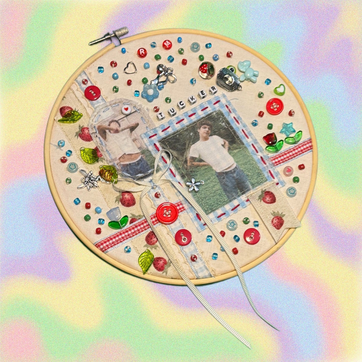 Tucker Embroidery Hoop Art - 7”