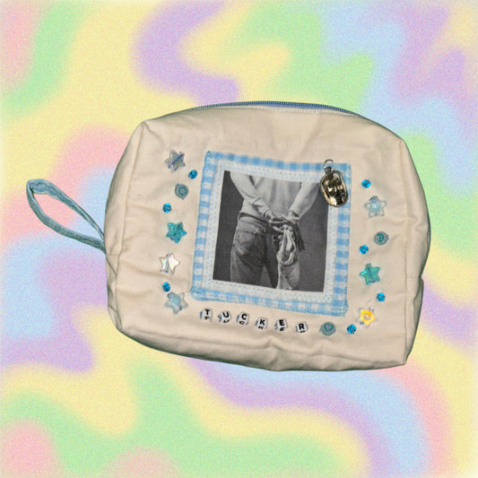 Blue Tucker Pouch